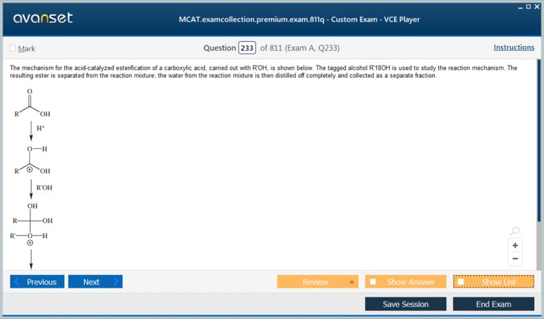 MCAT Test Premium VCE Screenshot #3